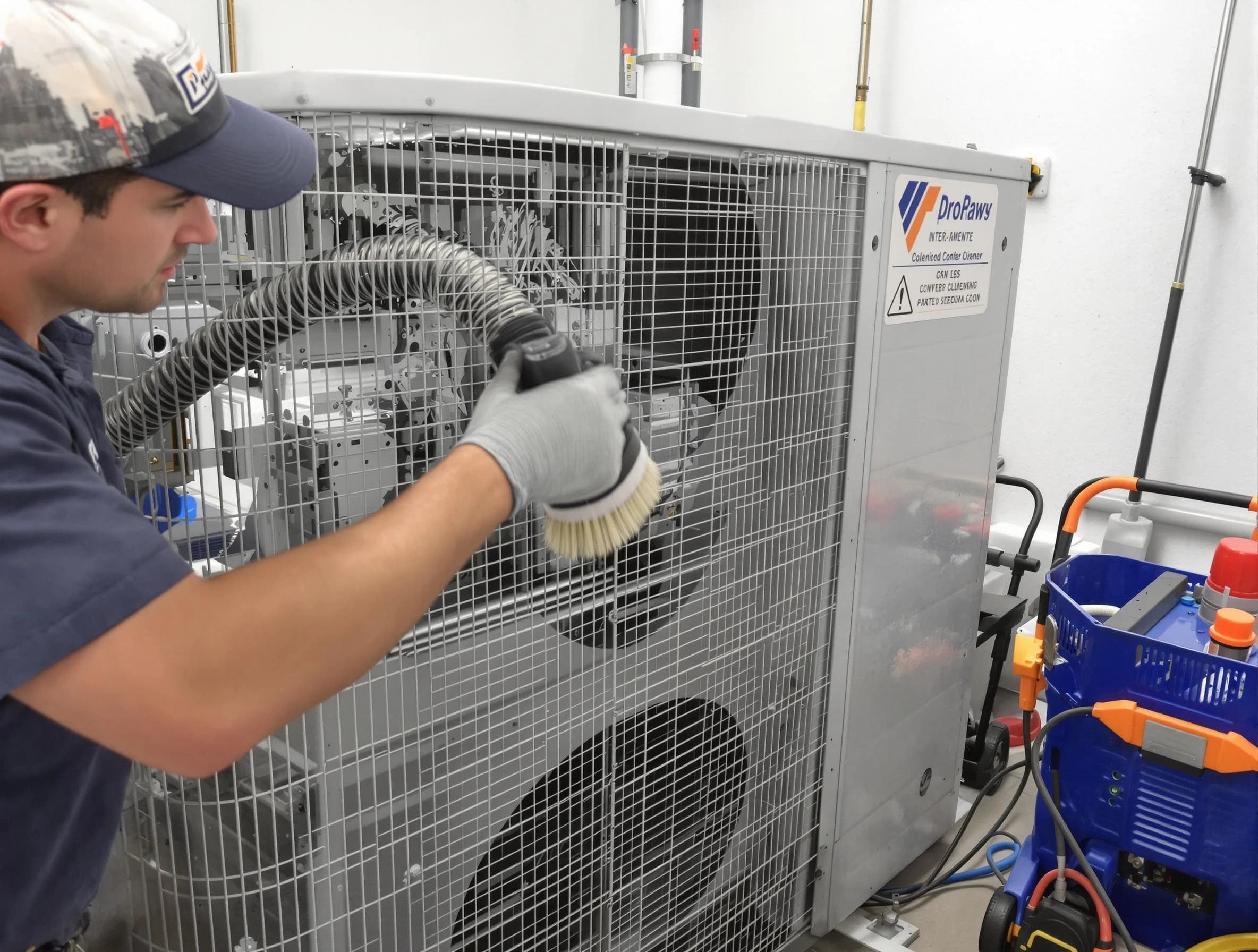 Marietta Air Duct Cleaning specialist performing precision AC coil cleaning for improved system performance in Marietta