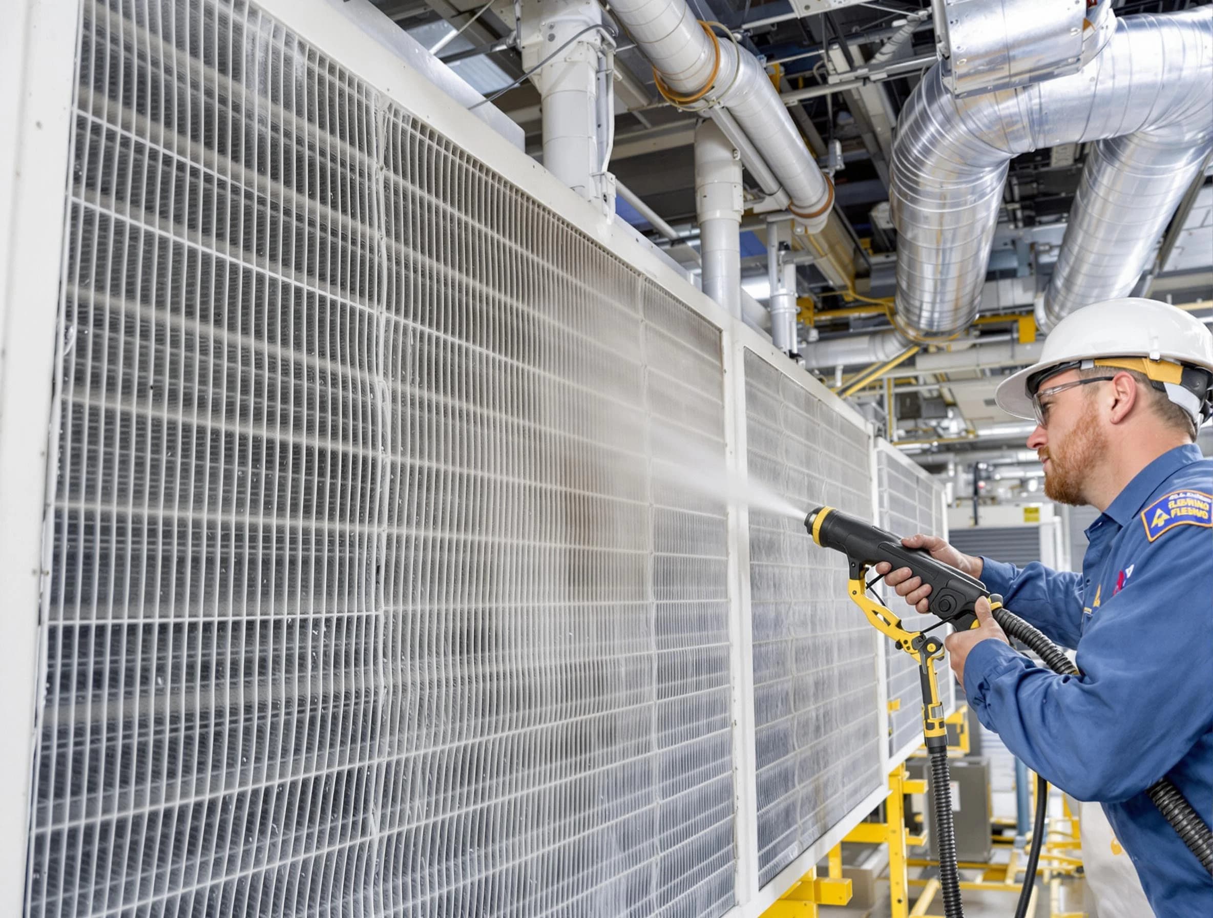 Professional commercial coil cleaning by Marietta Air Duct Cleaning in Marietta