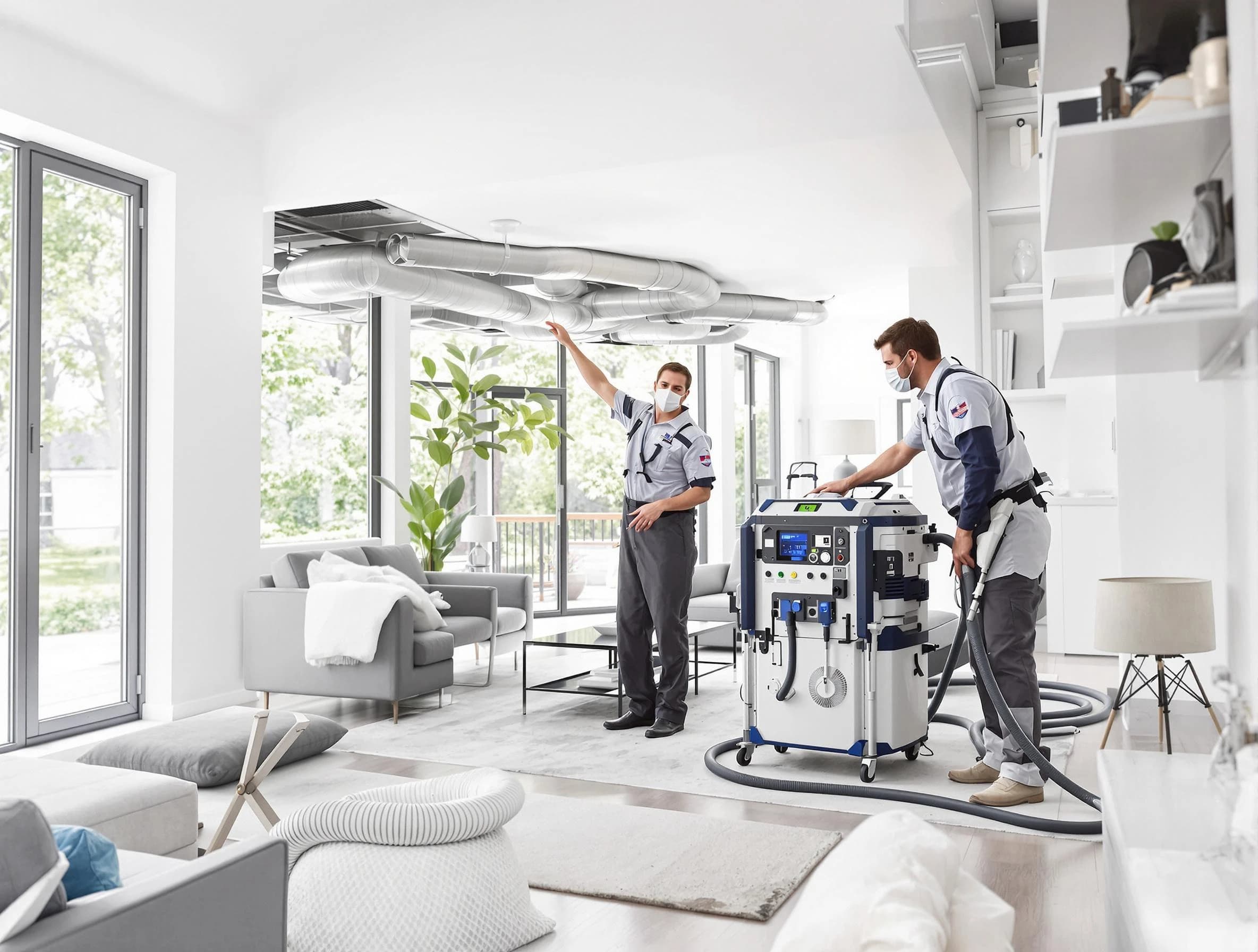 Marietta Air Duct Cleaning professional conducting pure air duct cleaning with state-of-the-art equipment in Marietta