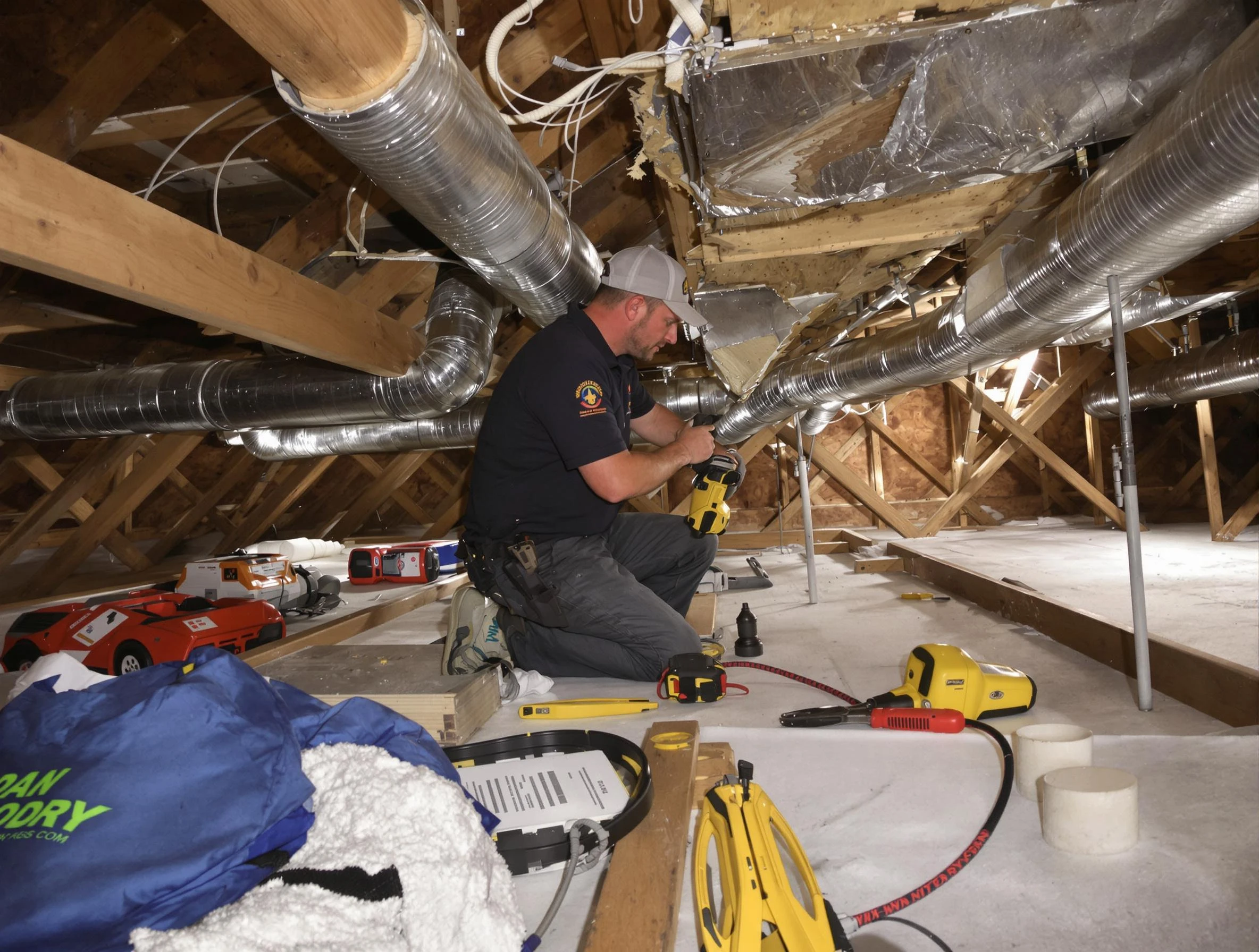 Professional air duct repair by Marietta Air Duct Cleaning in Marietta