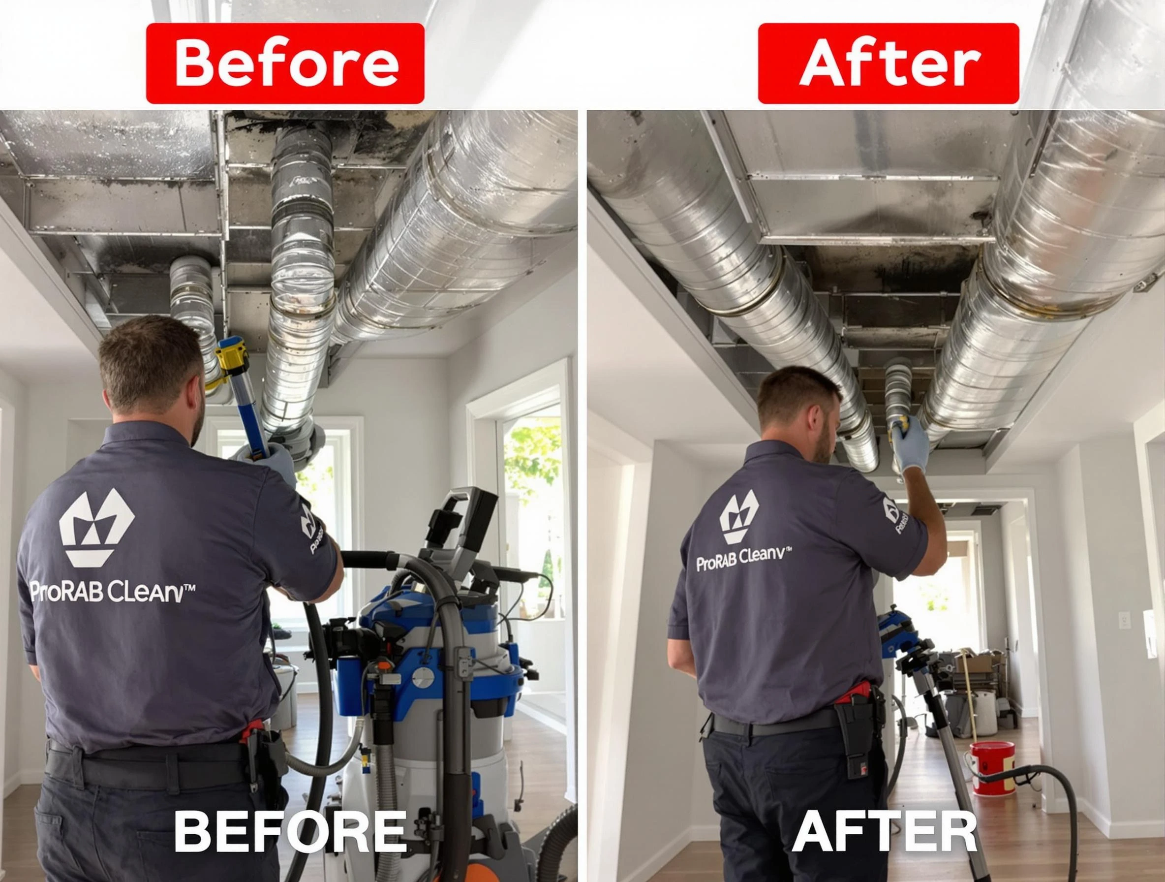 Marietta Air Duct Cleaning expert performing thorough residential duct cleaning in a Marietta home